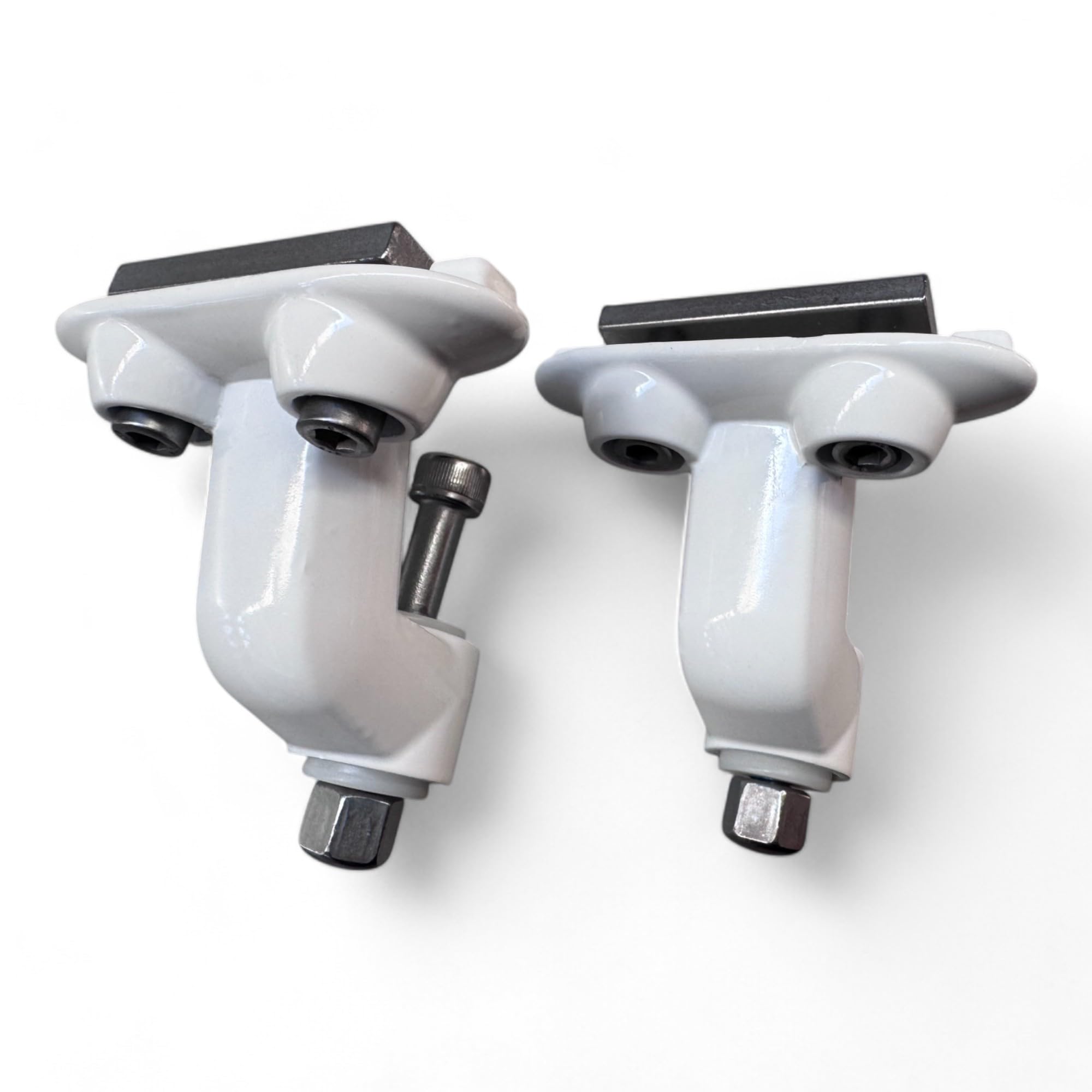 Teletoldo – Soporte Inferior de Brazo Extensible para Toldo ● Juego Completo con Pletinas, Tornillos y Embellecedores ● Repuesto en Aluminio – Verifica Medidas