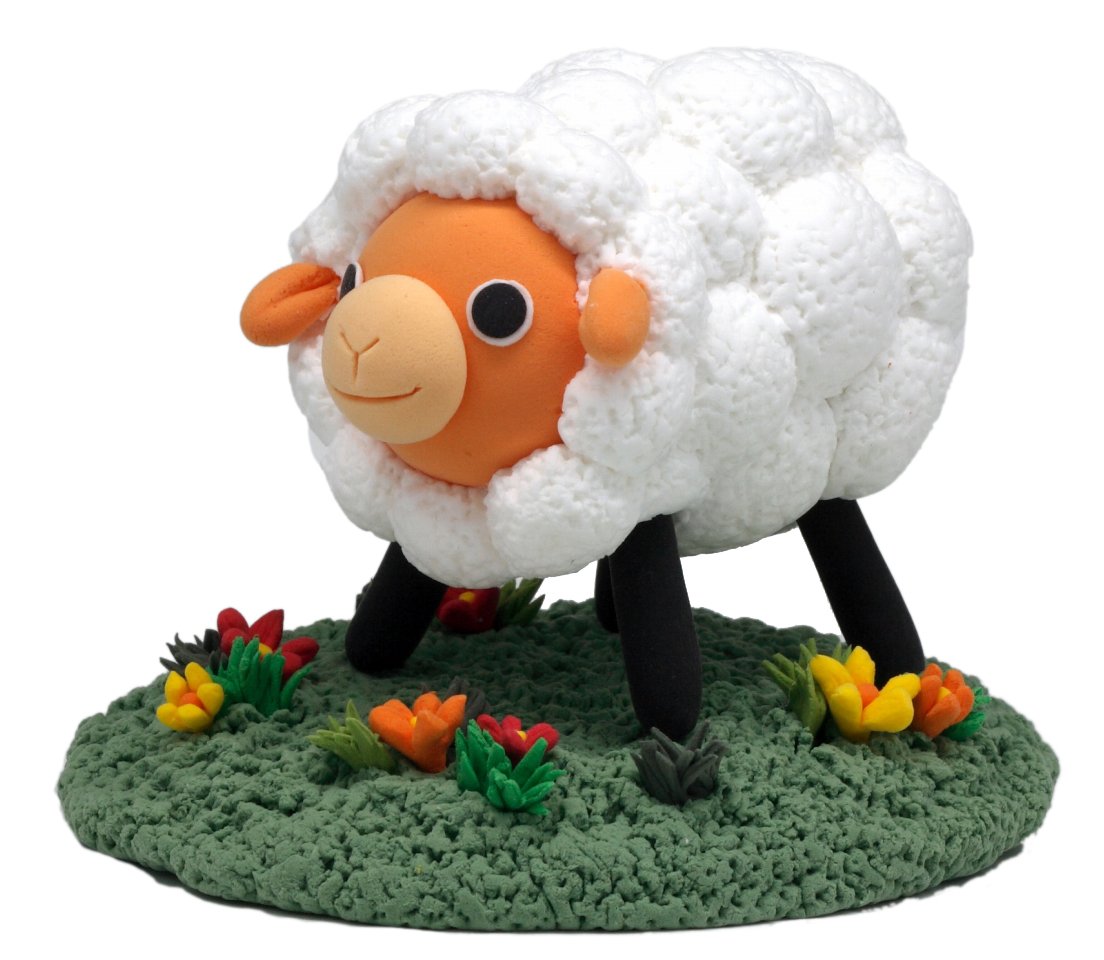 樹脂粘土　ベビー　天使　一点物　6人セット　ハンドメイド Amazon | CEC 紙粘土 天使のねんど キットBOX メルヘンキット ひつじ