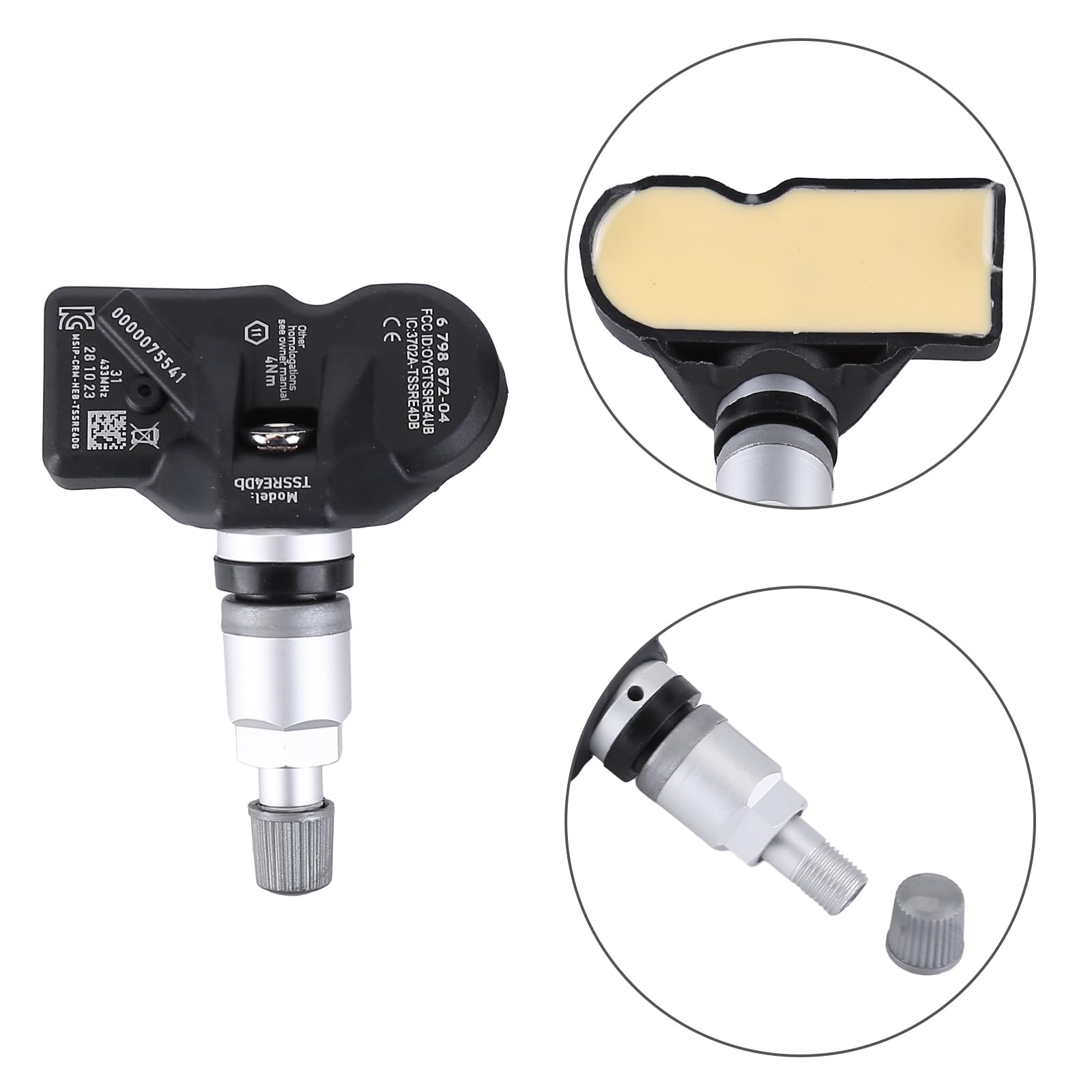 4x Reifendrucksensor Sensor Für BMW F06 F07 F10 F11 F12 F13 X1 X3 X4 36106798872 TPMS RDK Sensoren Reifendruckkontrollsystem