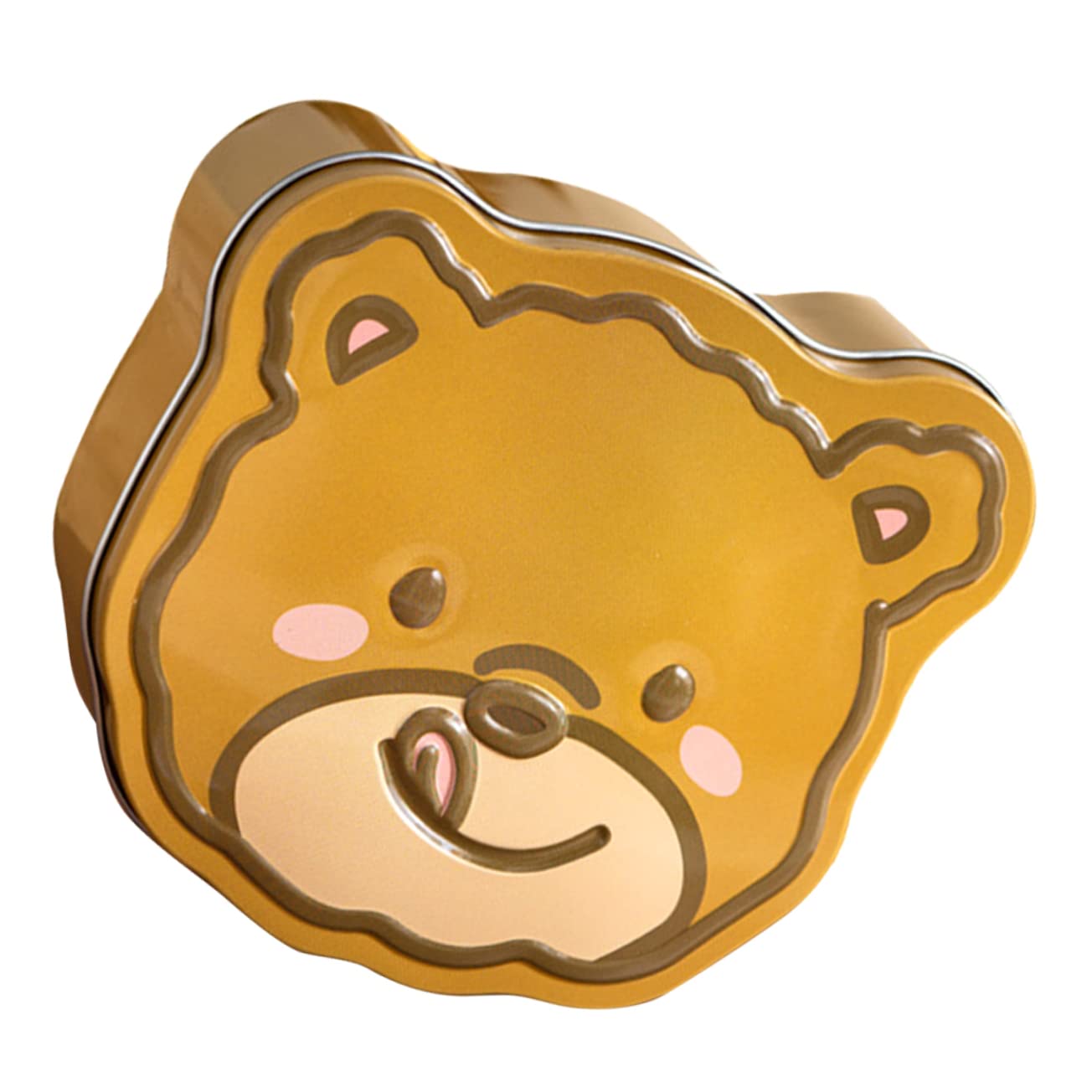 RORPOIR Bear Shape Cookie Cute Candy Holder for Festivals Durable Tinplate Cookie Container Adorable Party Decoration