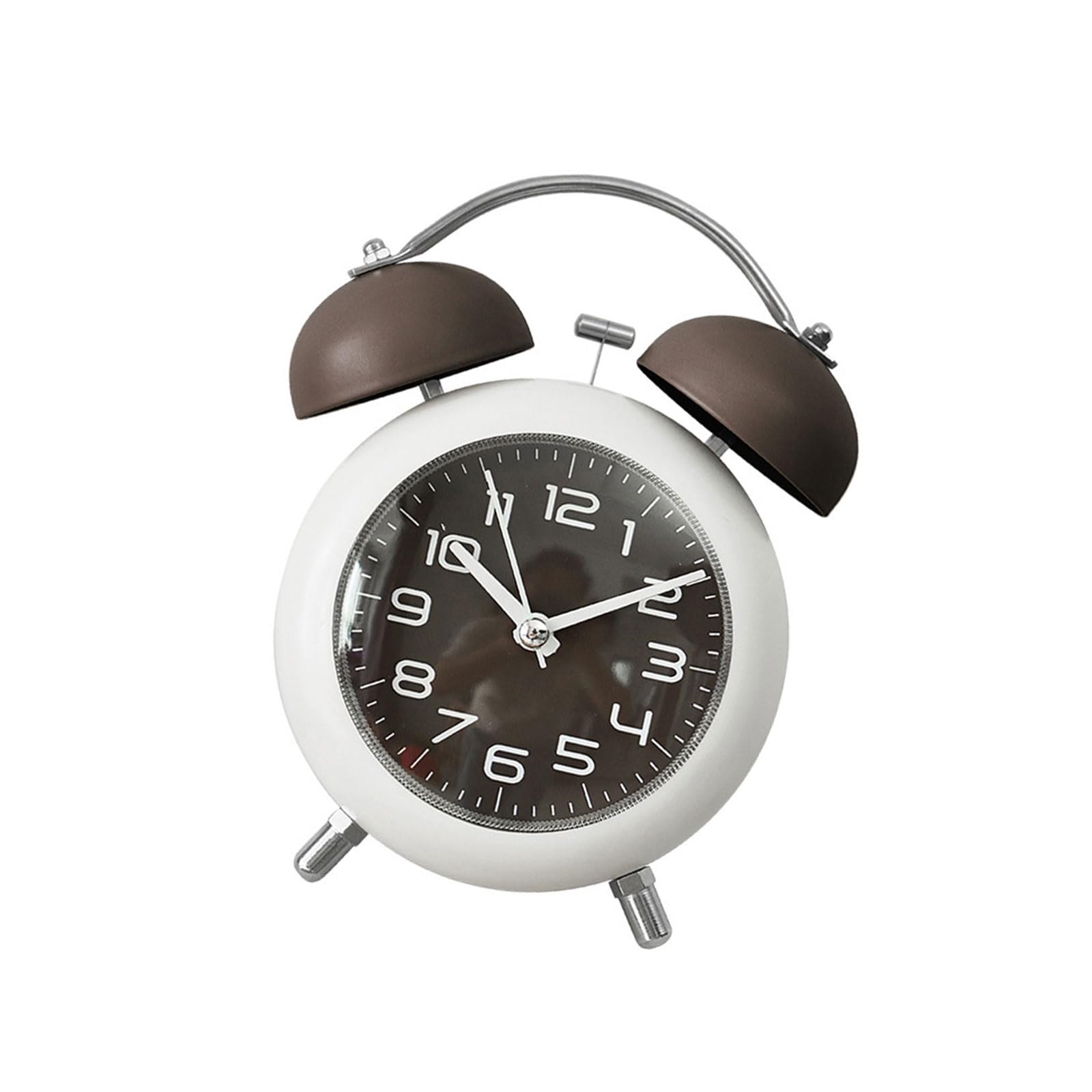 MHADBKH Analog Alarm Clock, Silents None Ticking Clock Battery Operated Table Clocks Bedside Alarm Clocks for Bedroom Home Bedside for Bedrooms