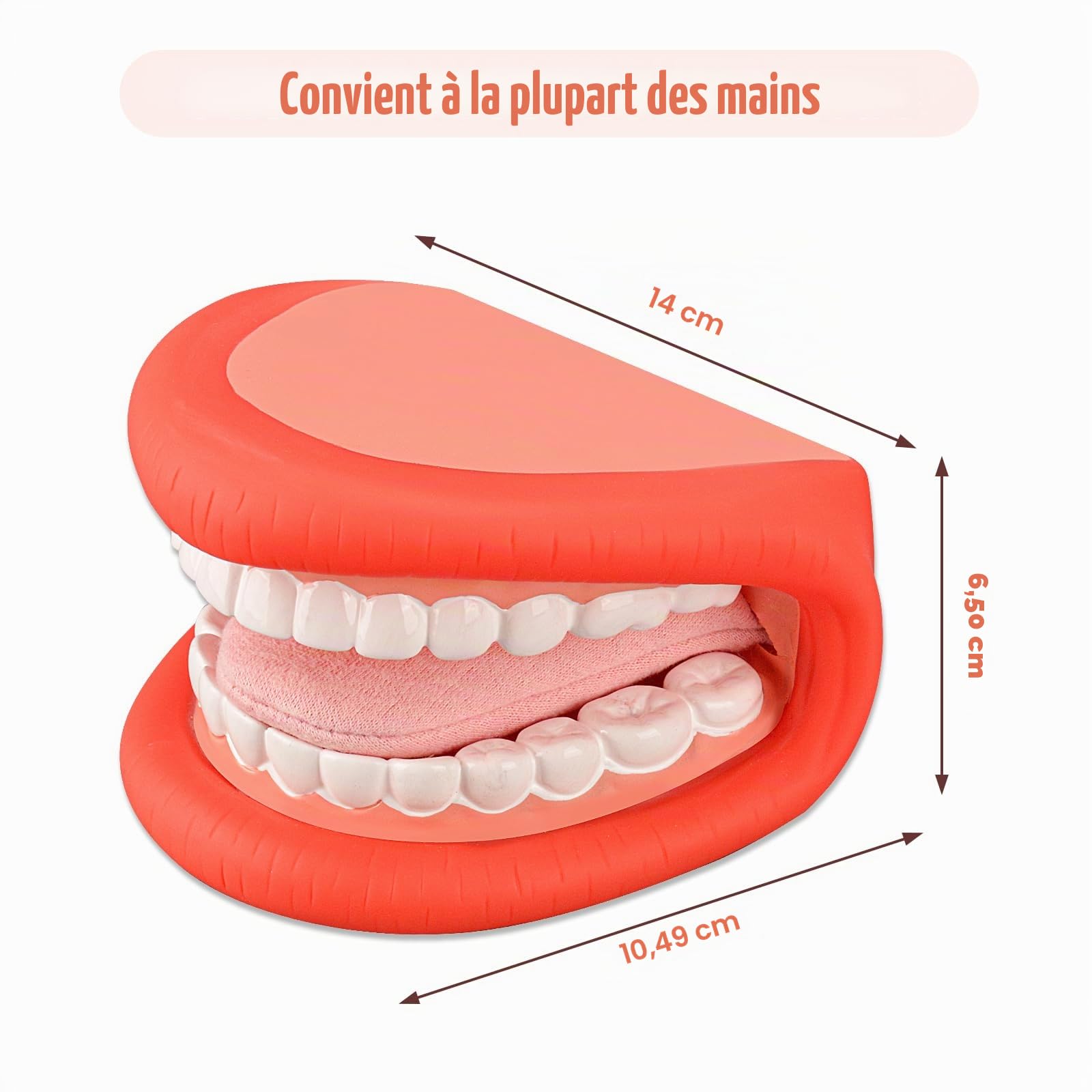 Ultrassist Ultrassist Marionnette à main avec langue pour enfants Rouge Taille moyenne