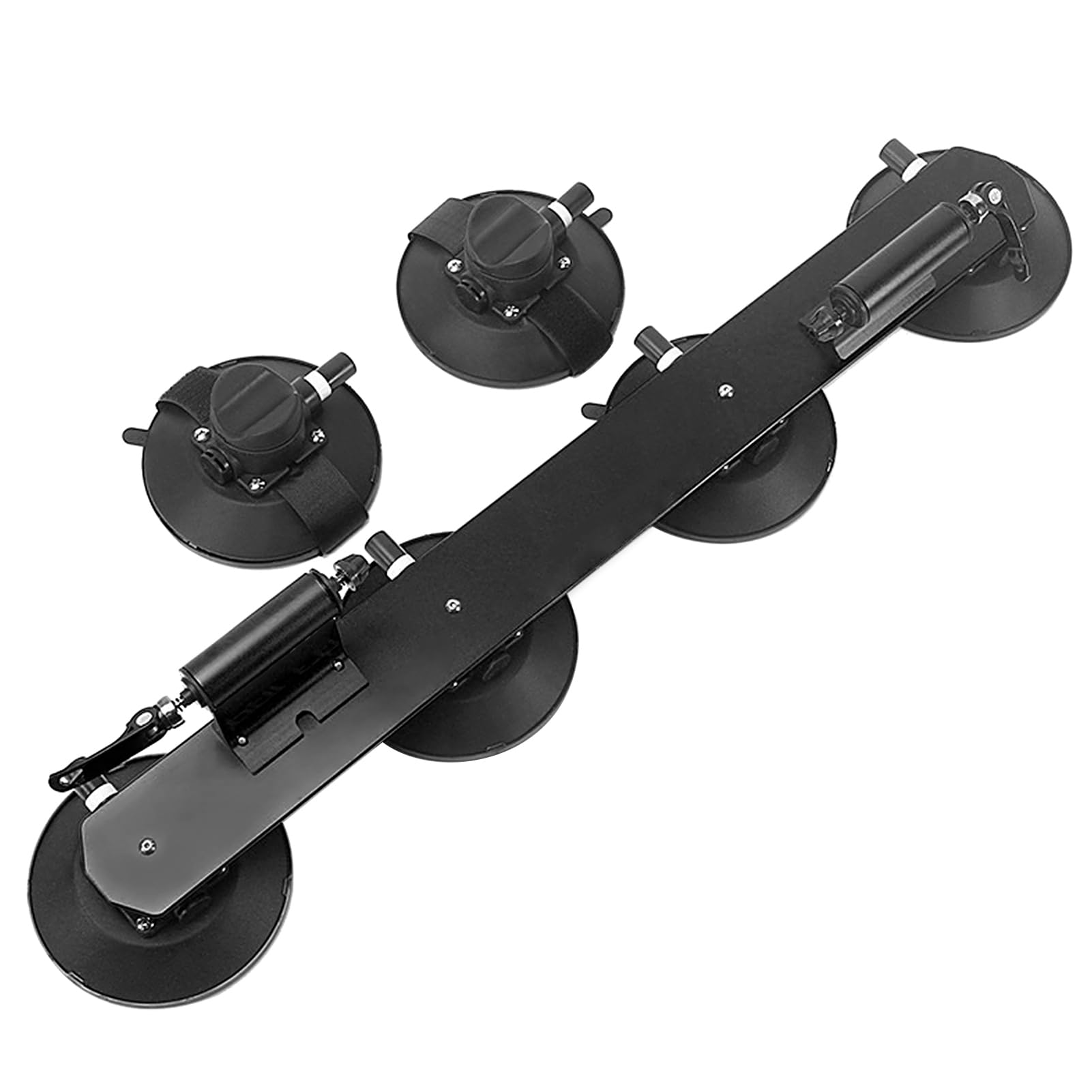 Sxhlseller Bagażnik Rowerowy z przyssawką ze Stopu Aluminium, Szybkozłączka do Roweru, Bagażnik Dachowy Samochodu do Rowerów Szosowych/górskich, Wytrzymały i łatwy w Montażu, Pasuje Większości (Na 2