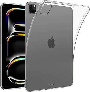 For iPad Pro 11インチ ケース M5/M4 2025/2024 Mosasa iPad Pro 11 2025/2024 クリア ソフトカバー 透明TPU レンズ保護 薄型 指紋防止 黄変防止 落下防止 安心保護 軽量 全面保護カバー