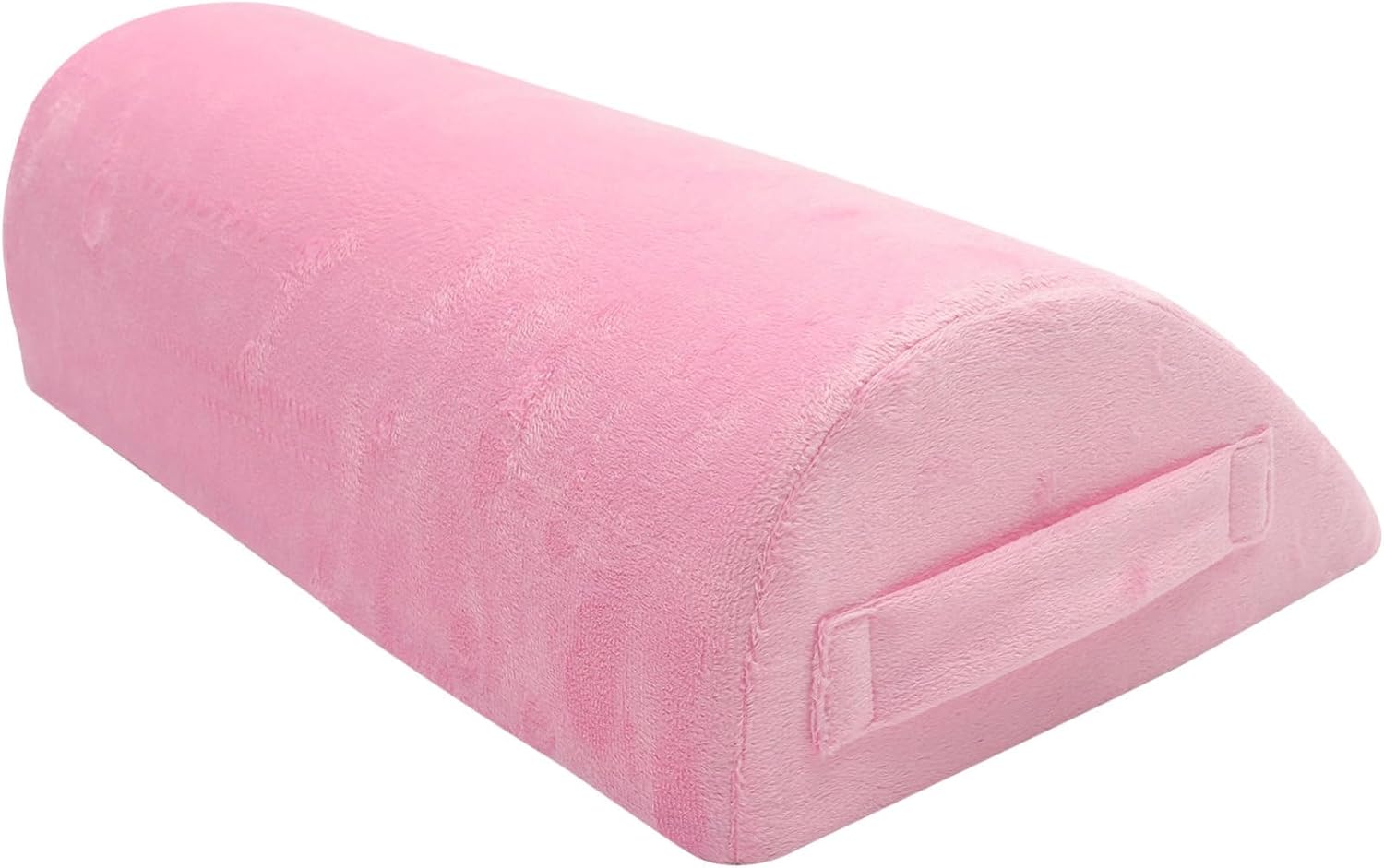 Generic Foot Pillow Office Footrest Pads Adjustable Gaming Desk Pillow Foam Pillows Foot Resting Pillow Pedicure Foot Rest Ergonomic Crystal Velvet Footstool Pad Teardrop Pink, 43x25x13cm