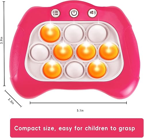 Miniatura 5 de Máquina de juego de rompecabezas de empuje rápido, juguete sensorial educativo para apretar burbujas, alivio del estrés, recuerdos de fiesta, juego