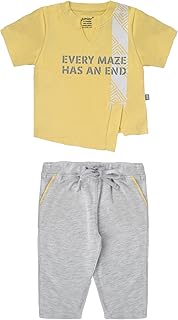 طقم بيجامة للأولاد البيبي (تيشرت وبنطلون مطبوع) روب استحمام من جونيور