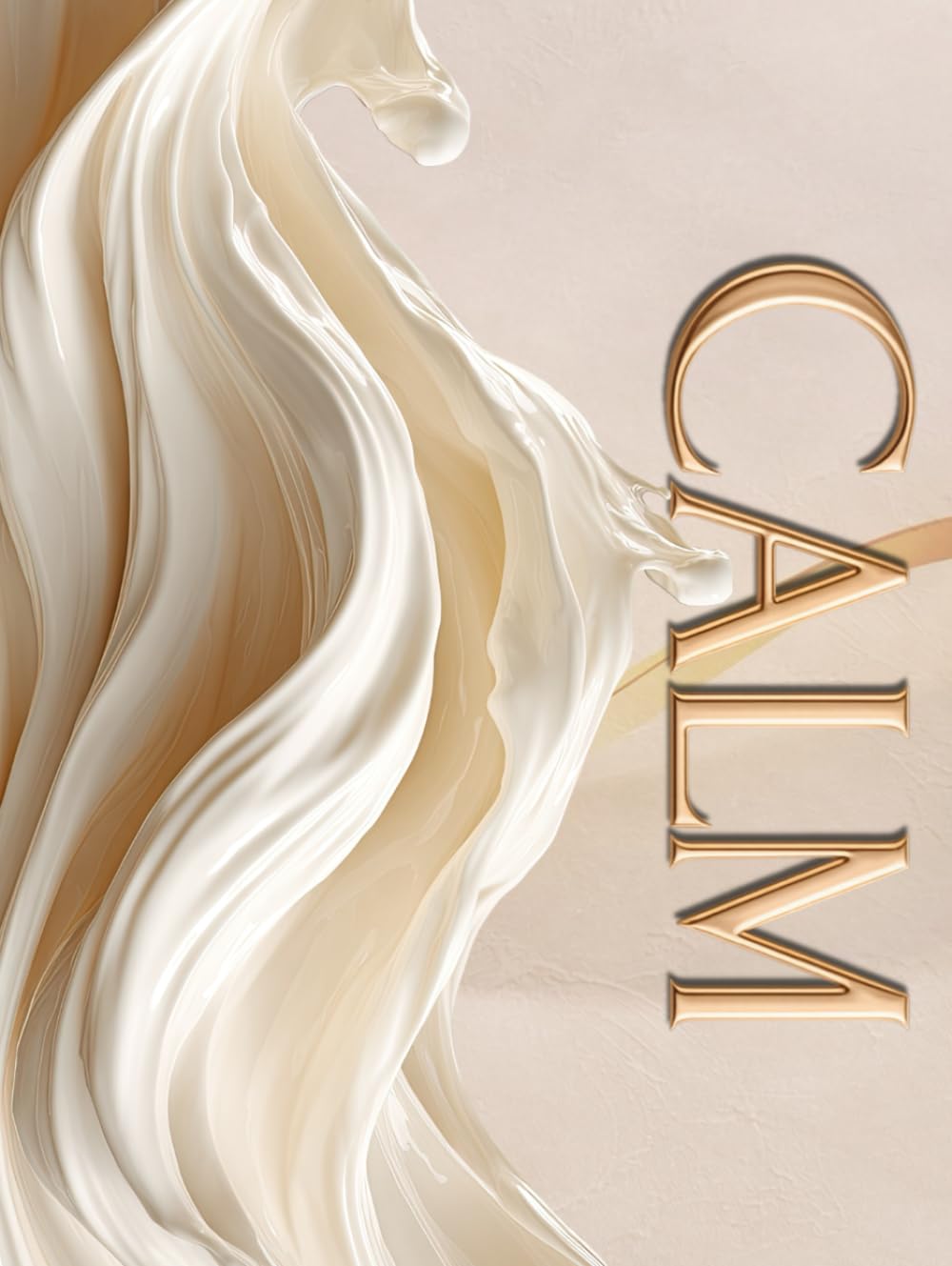 CALM: Oversized Aesthetic Coffee Table Styling Book for Display. Soft Beige Neutral with 3D Visual Design. 400 Dotted Numbered Pages      Hardcover – March 6, 2026