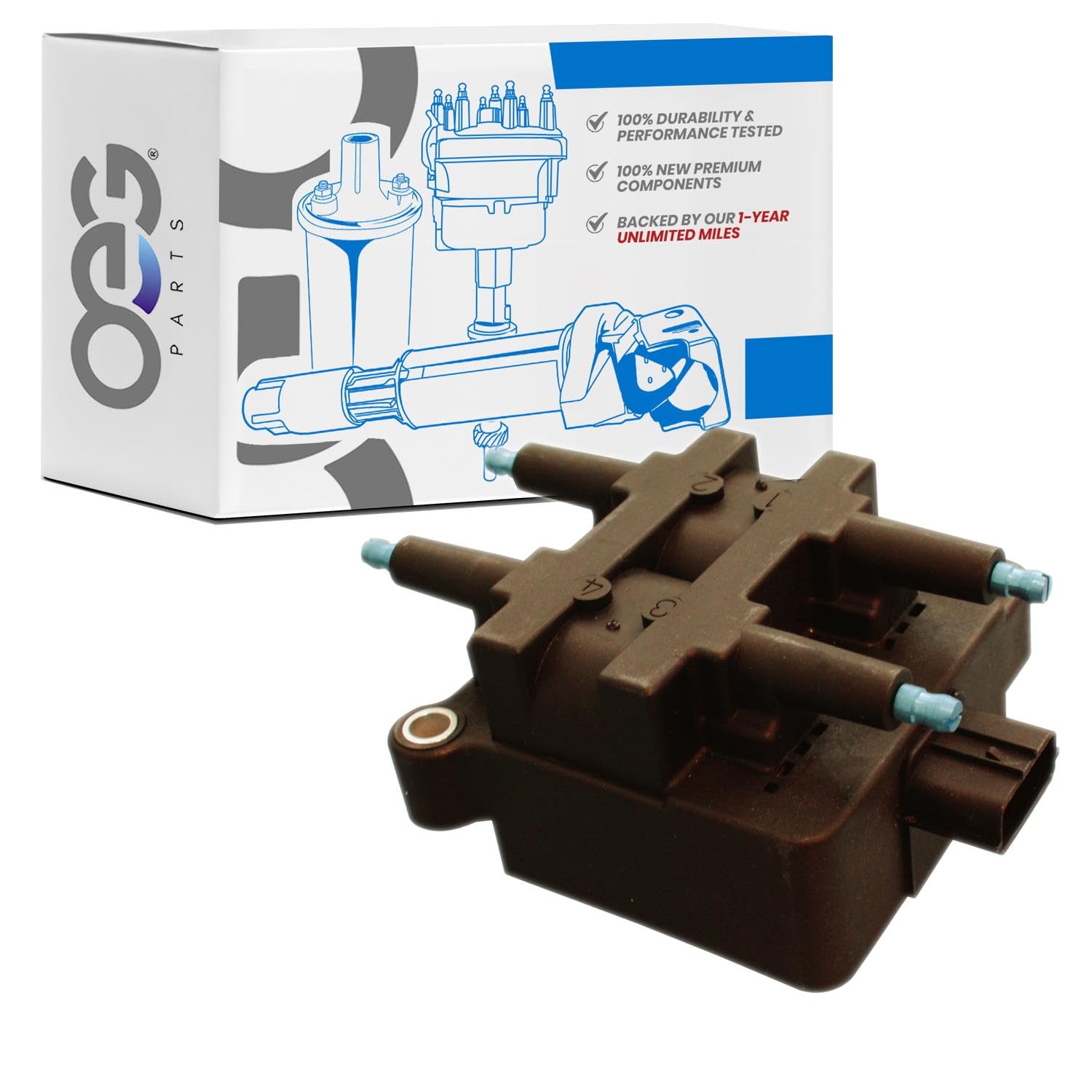 OEG Parts New Ignition Coil Compatible With 1998-2006 Subaru Baja, Forester, Impreza, Legacy, Outback, Replaces 22433-AA41A, 22433-AA41B, 22433AA570