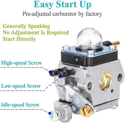 Miniatura 5 de HOODELL Carburador C1U-K82 C1U-K54A, para Mantis Tiller 7222 7222M 7225 7920, Echo TC-210 HC-1500, Carburador Cultivador Premium, Kit de