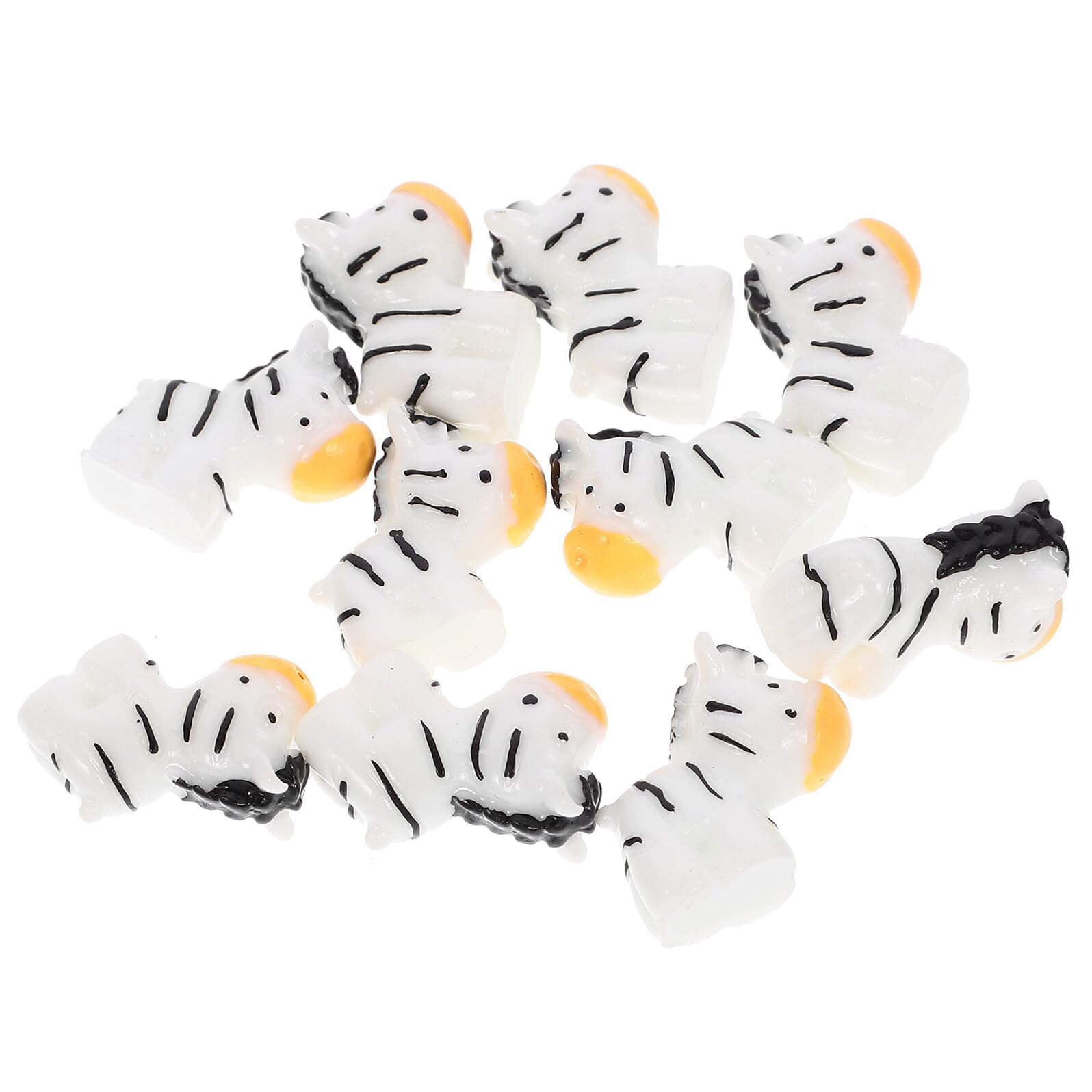 Figurines de mini zèbres Amosfun pour jardin miniature et décors de table conviviaux