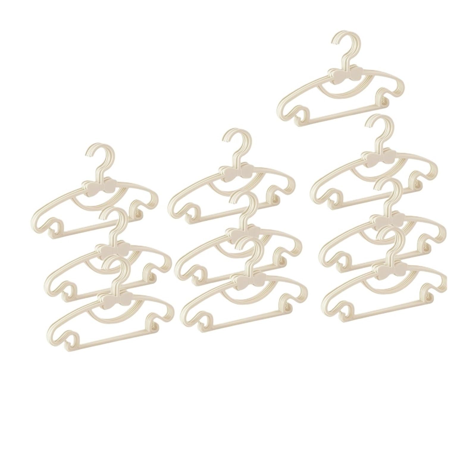 5/10/20/30/50pcs Of Hangers Clothing Closet Storage Hanger Racks(50pcs Off White)