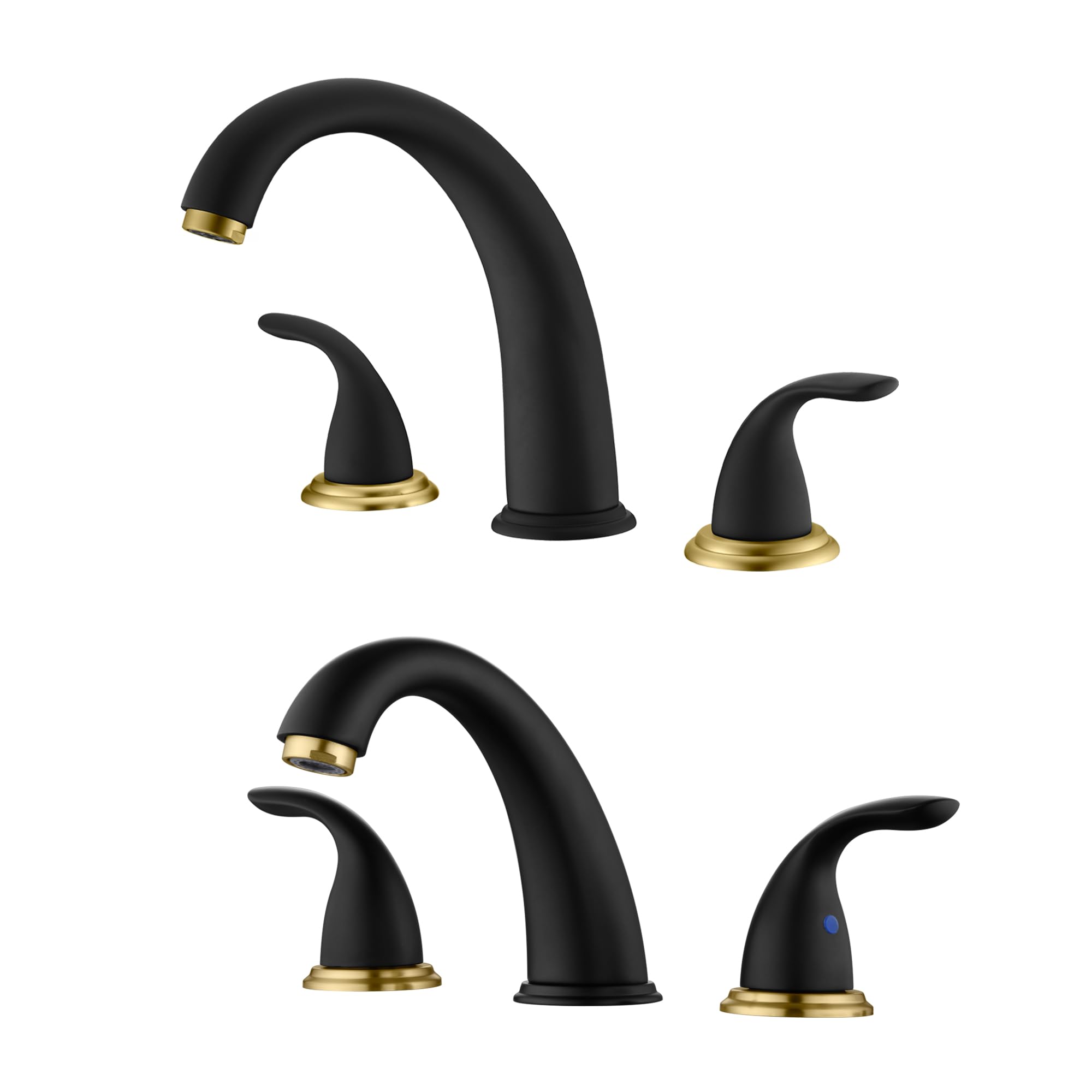 Hcfyauis 8 Inch Widespread Bathroom Faucet S1423s-Mg + Roman Tub Faucet S2169s-Mg