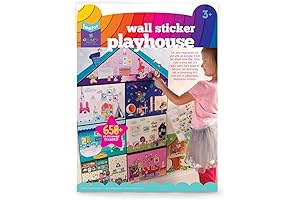 Craft-tastic Jr – Wall Sticker Playhouse: 3-Foot Tall Dreamhouse with 650+ Reusable Stickers