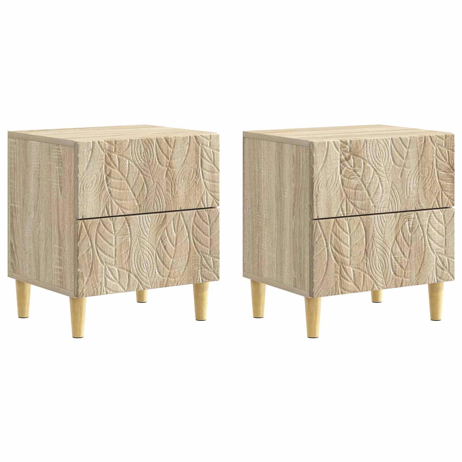 Table de chevet 2 pièces pour optimiser le rangement de la chambre