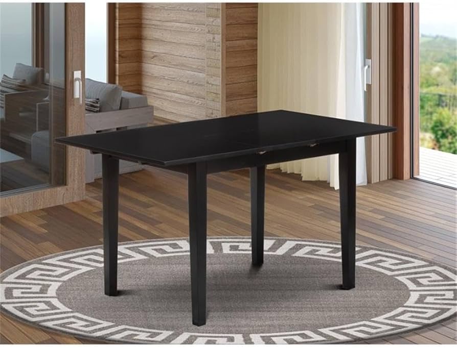 Amazon.com - East West Furniture NFT-BLK-T Norfolk Kitchen Table
