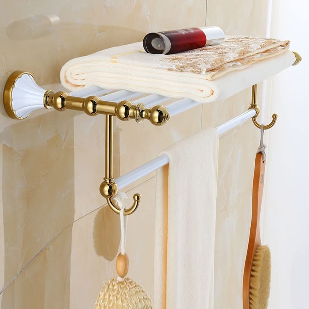 Porte-serviettes de bain en platine style européen chic inox
