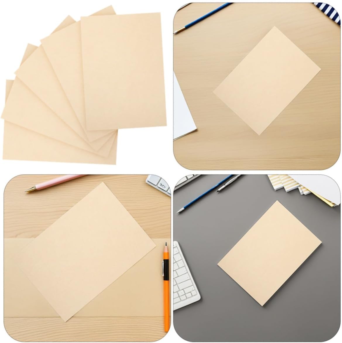 Vintage Parchment Paper Beige A4 20 Sheets 120gsm Double Sided
