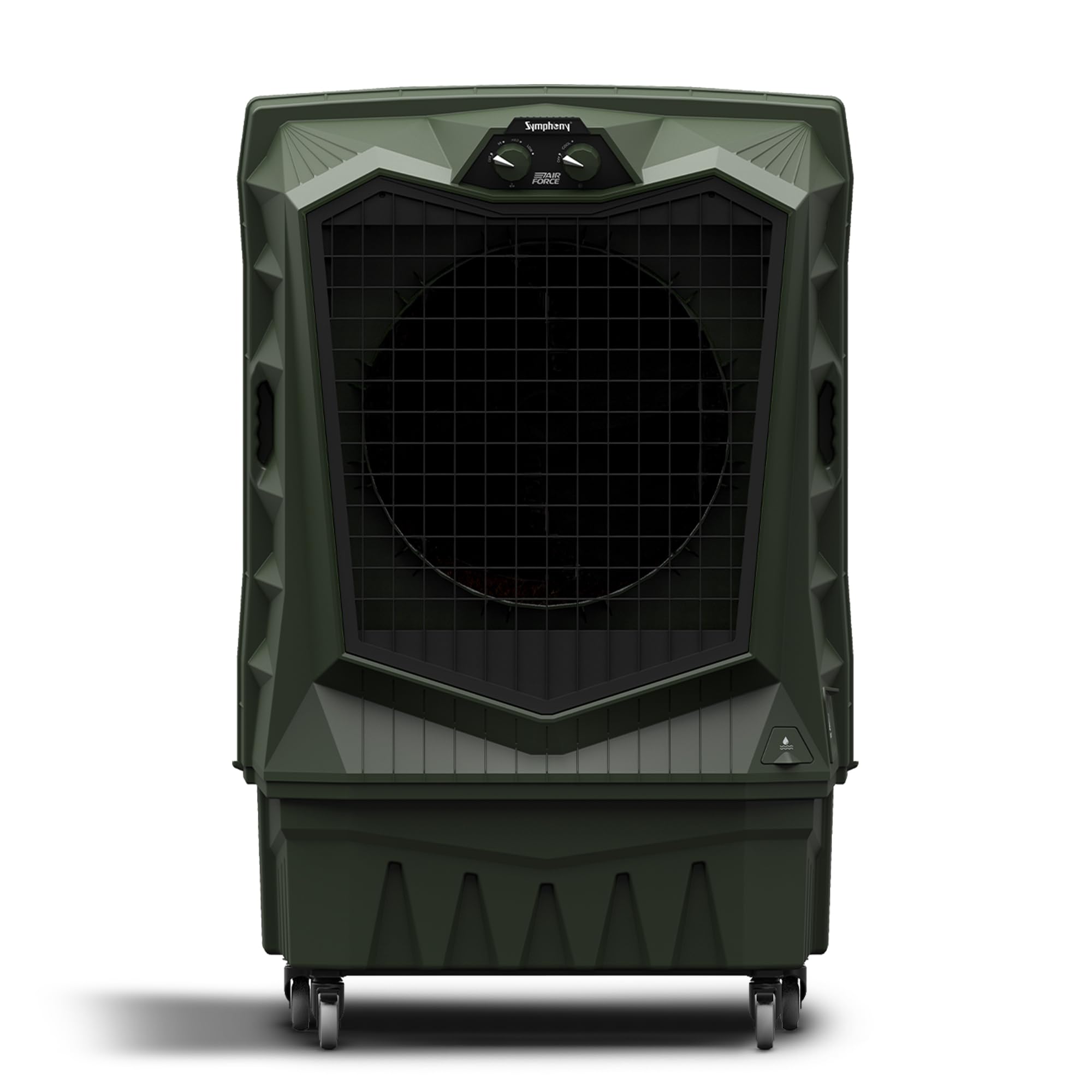 Symphony Air Force 95EX Desert Air Cooler | 95L Water Tank Capacity| 250W | Powerful Jet Fan | Weather-Resistant Body | Large Honeycomb Cooling Pad | Easy Fill | Heavy-Duty Wheels | 1 Year Warranty-image-3