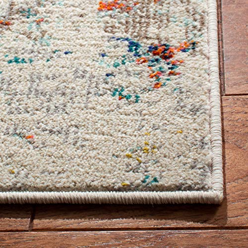 Tapete cuadrado 5' x 5' Cream/Orange SAFAVIEH miniatura 5