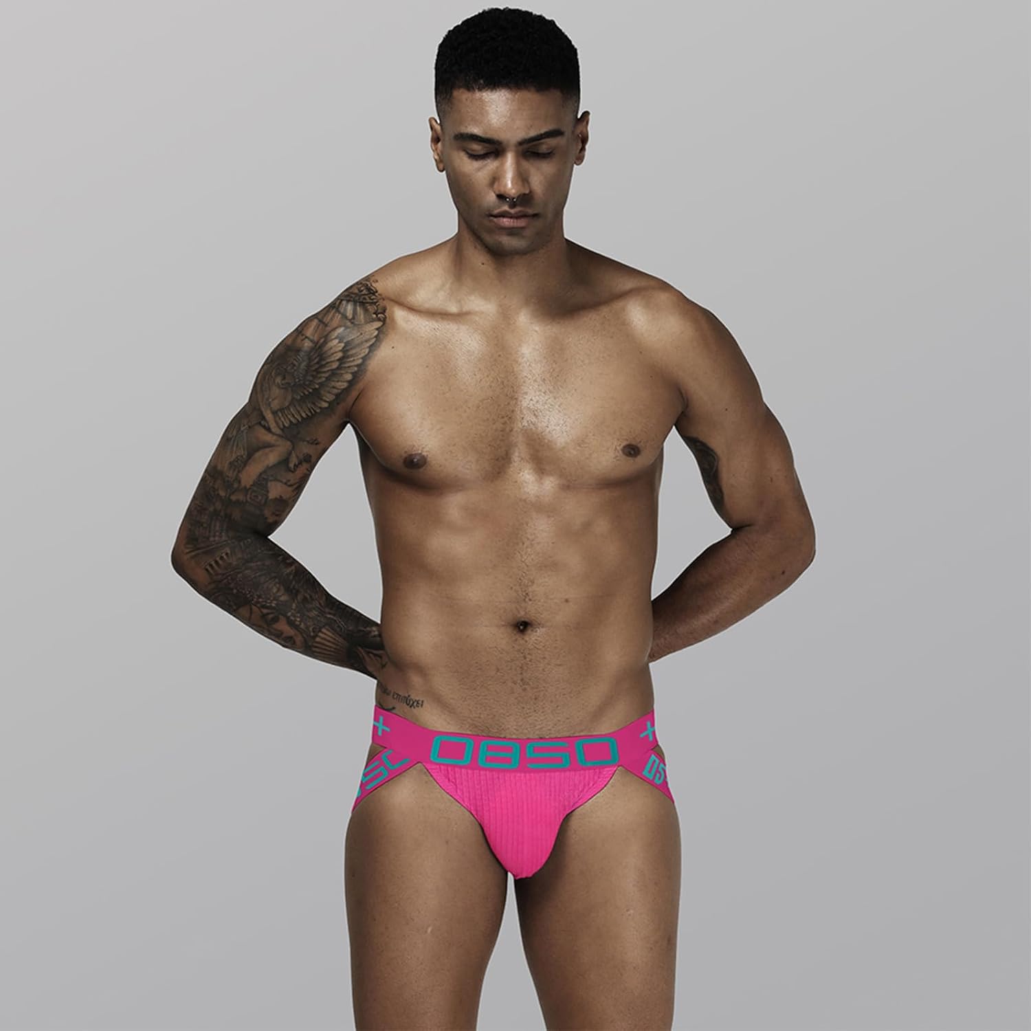 Evankin Men's Sexy Jockstrap Athletic Supporter Breathable Cotton Thong Performance Waistband Pouch Underwear