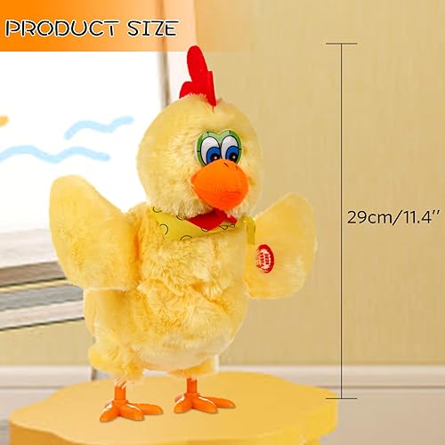 Miniatura 2 de SOMOYA Pollo Poner Huevo Juguetes Animal Juguete Eléctrico Peluche Loco Juguete Bailando Con Sonido Música