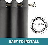 Vista 5 de Cortinas BGment opacas, con ojales, 2 paneles