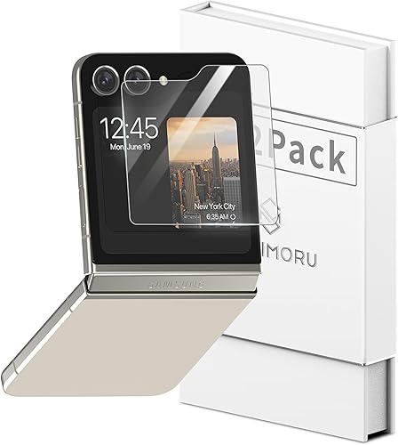 Sinjimoru Sinji - Protector de pantalla para Samsung Galaxy Z Flip 5 Z Fold 5, vidrio templado transparente para Galaxy Z Flip 5 Z Fold 5
