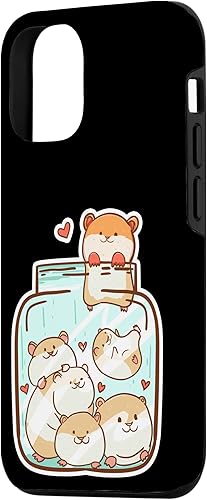 Miniatura 2 de iPhone 1212 Pro Hamsters en un tarro lindo animal Hammy propietario mascota amante de la caja de regalo