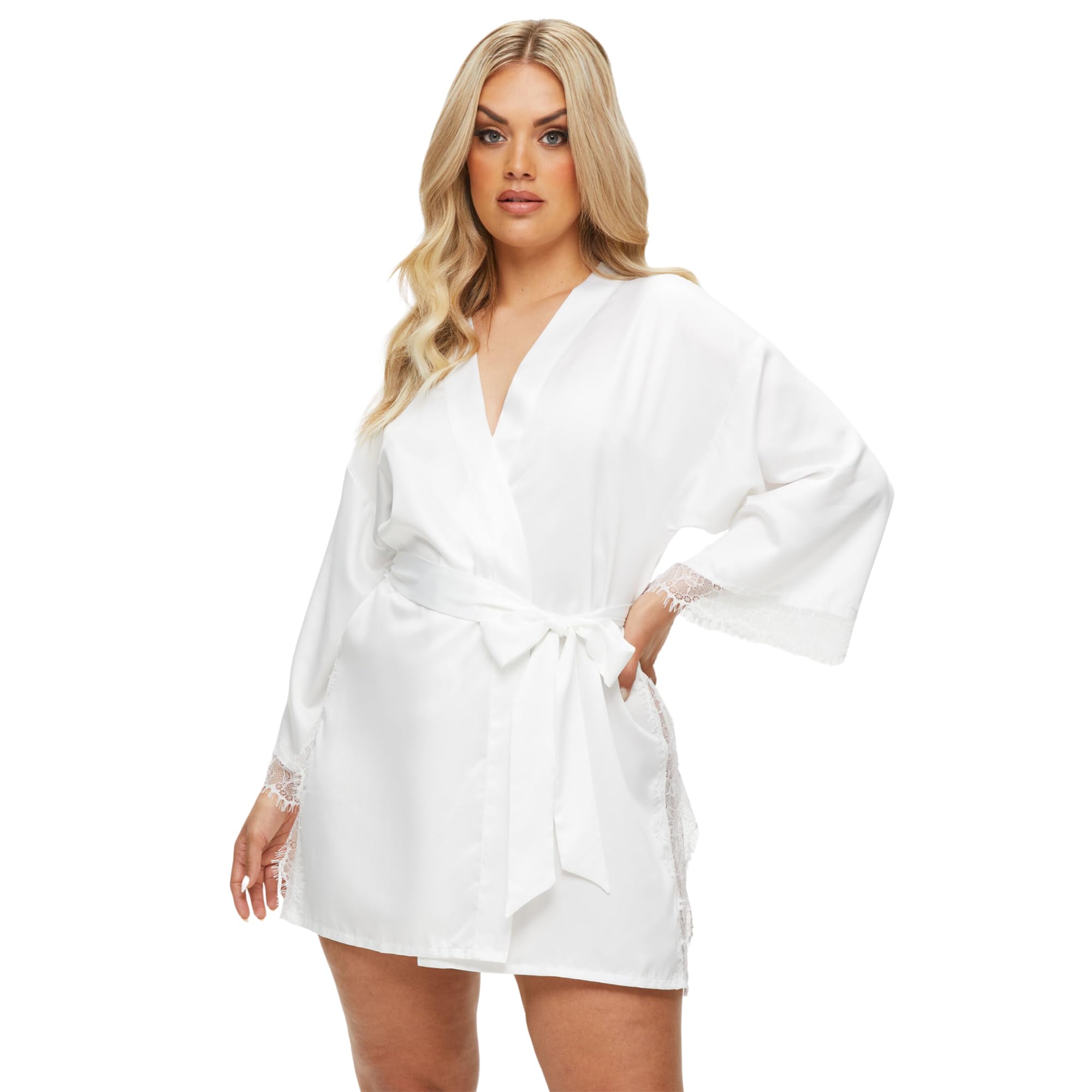 Ann Summers Ivory Cherryann Robe, L