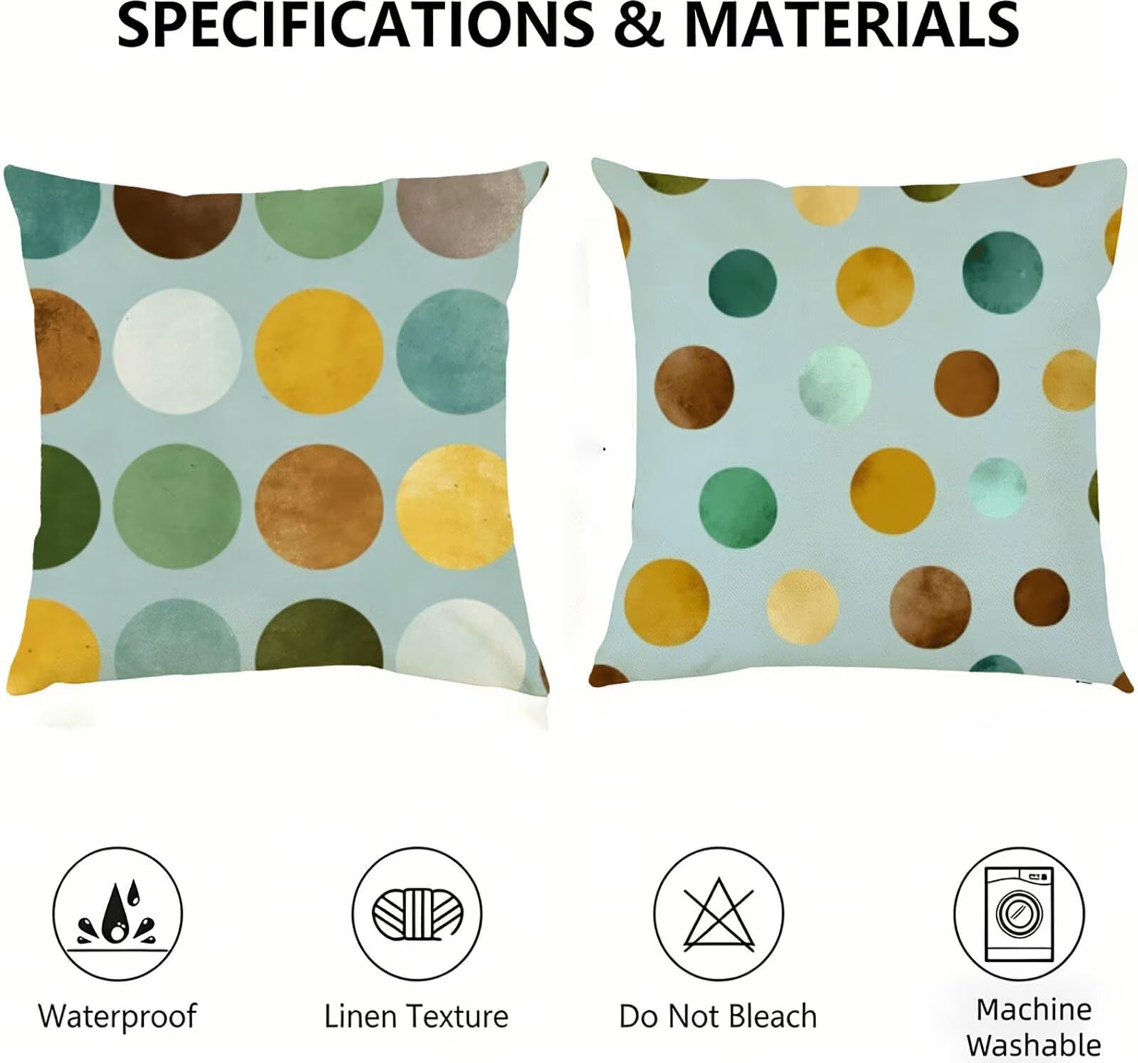 Housse de Coussin Canapé Couleur Orange 60x60cm Exterieur Impermeable GéOméTrie Taie D'oreiller Décoratif Aesthetic Housse Coussin Decoration pour Chambre Sofa Jardin Balcon Terrasse Lot de 2. P-5144