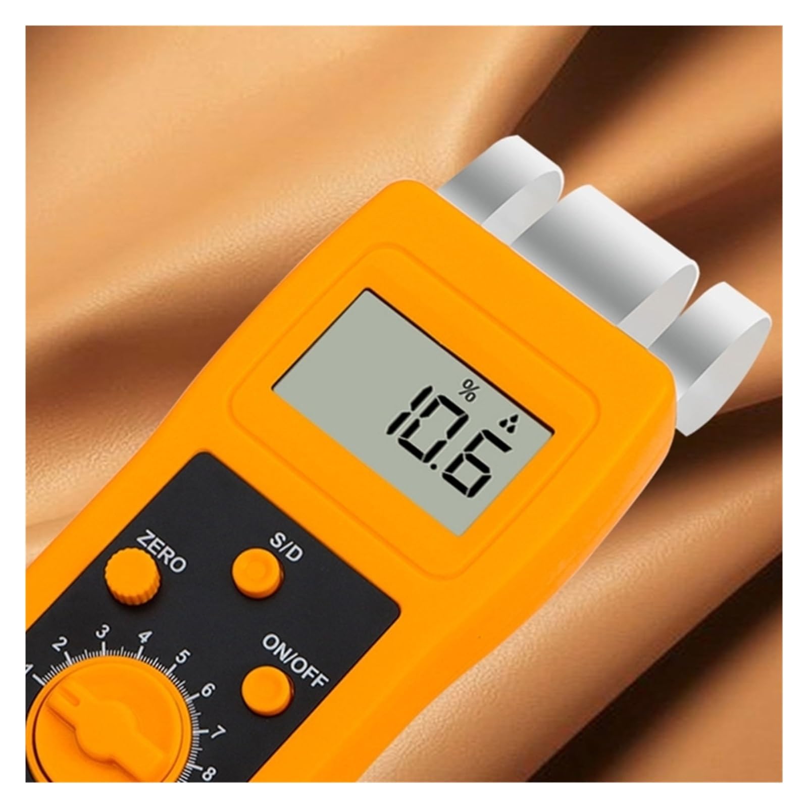Humidimètre numérique Analyseur numérique de compteur d'appareil de contrôle d'humidité d'affichage à cristaux liquides for la laine de fil de vêtements de coton de Textile