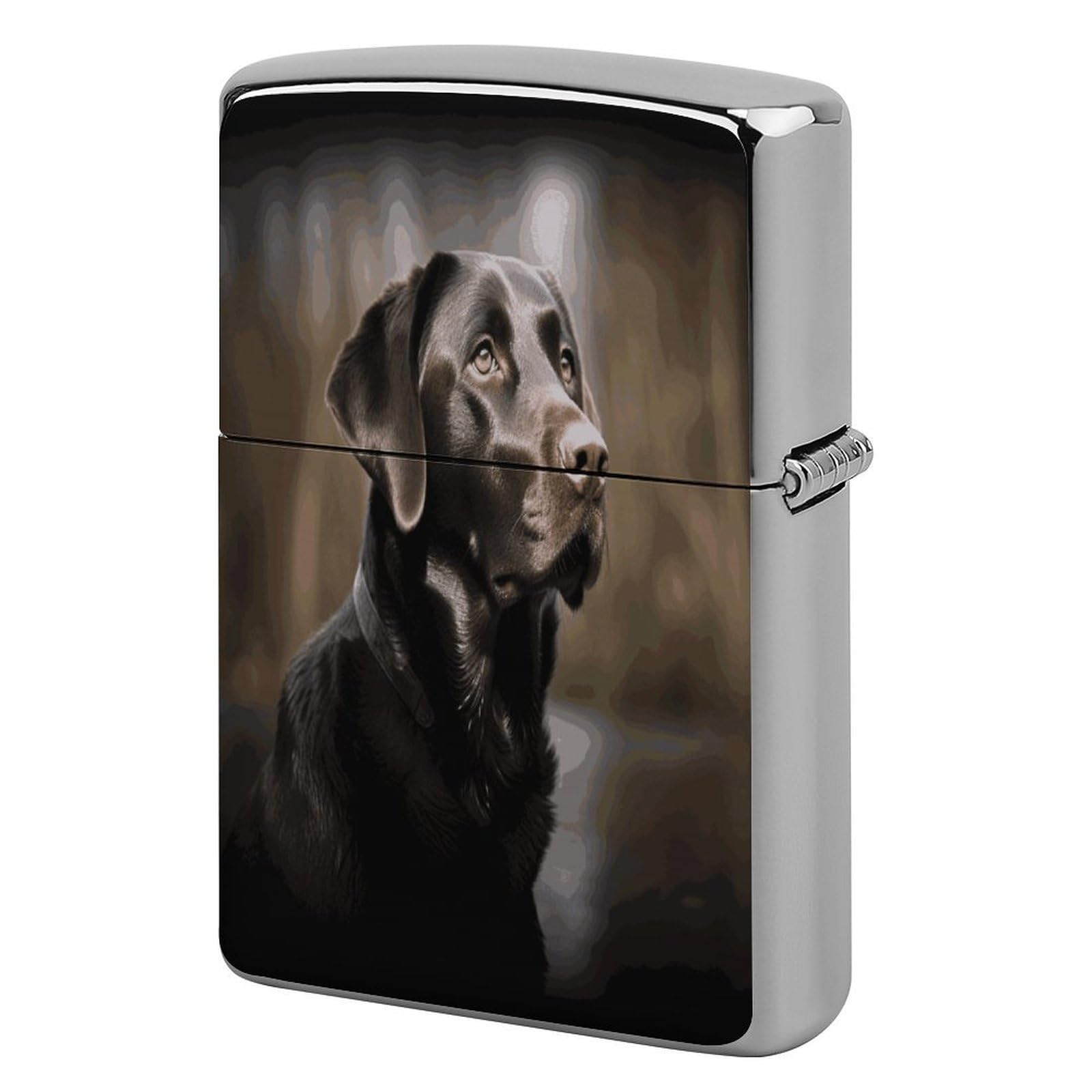 Fekiloot Style Labrador Retriever Lighter Case Cover Metal Lighter Case