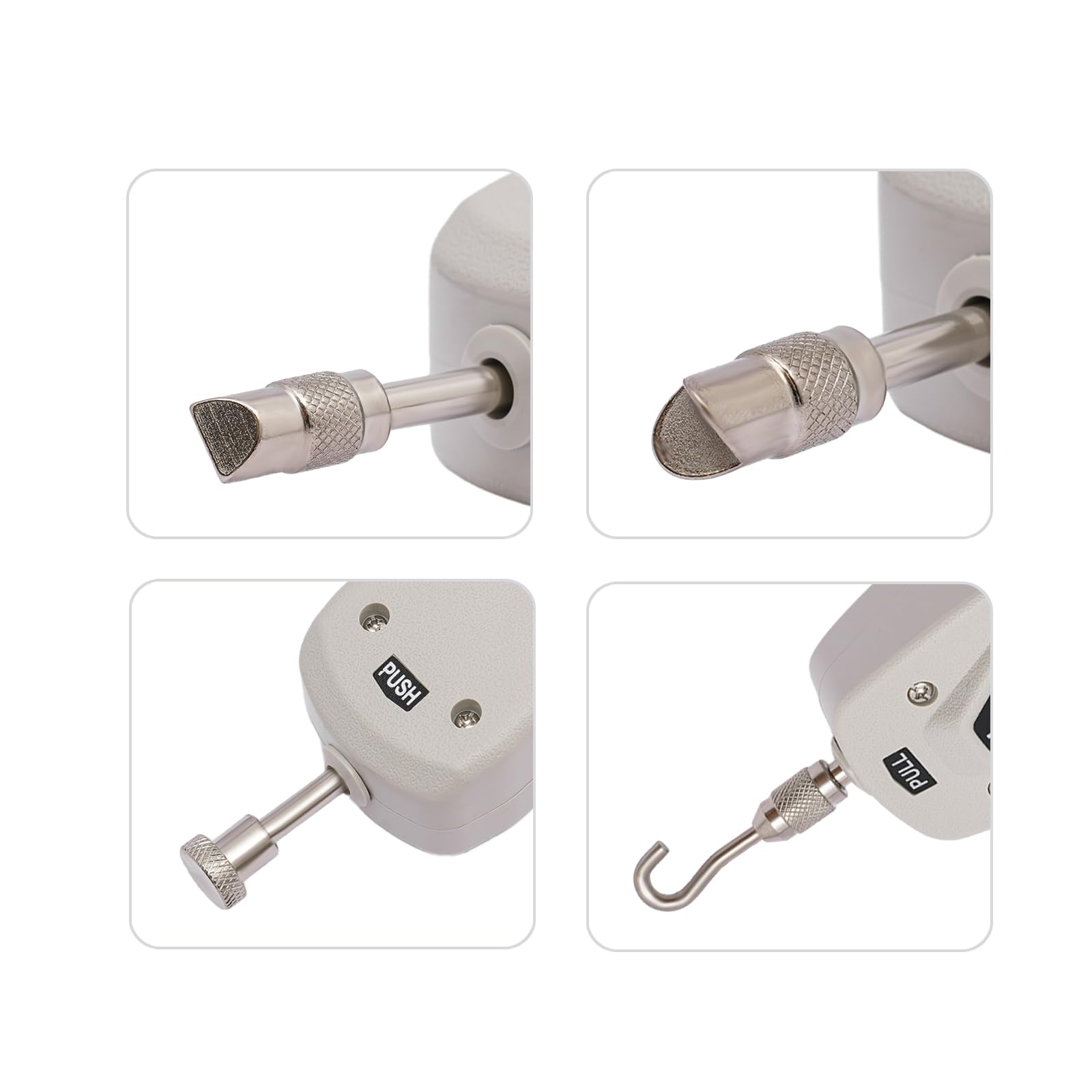 Digital Force Gauge Push Two Modes Portable handhold Force Meter with 5 Test Parts for Electric, Hardware, Automobile Parts Pull-Push Load Testing Industries