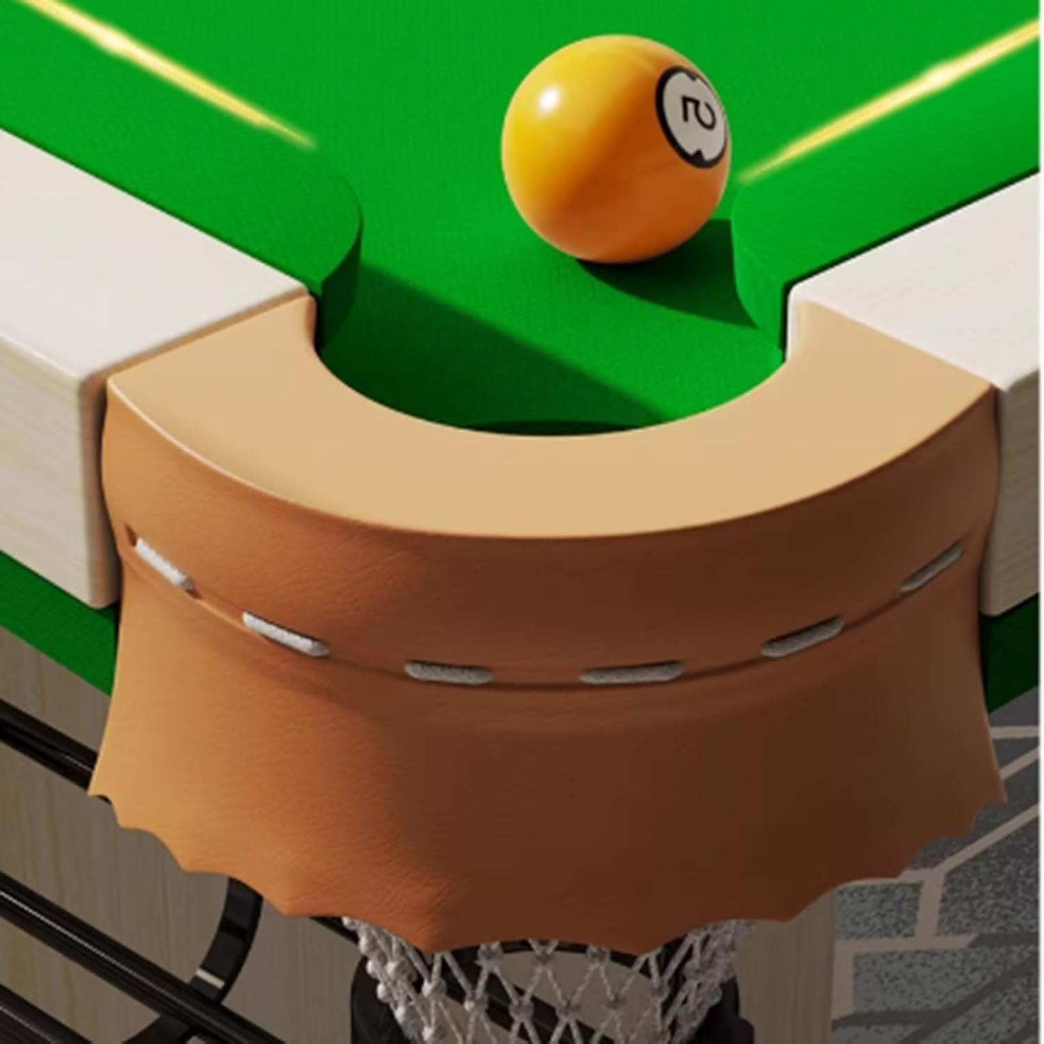 Professional Billiard Table, Complete Pool Table Set with All Accessories for Home Game Room