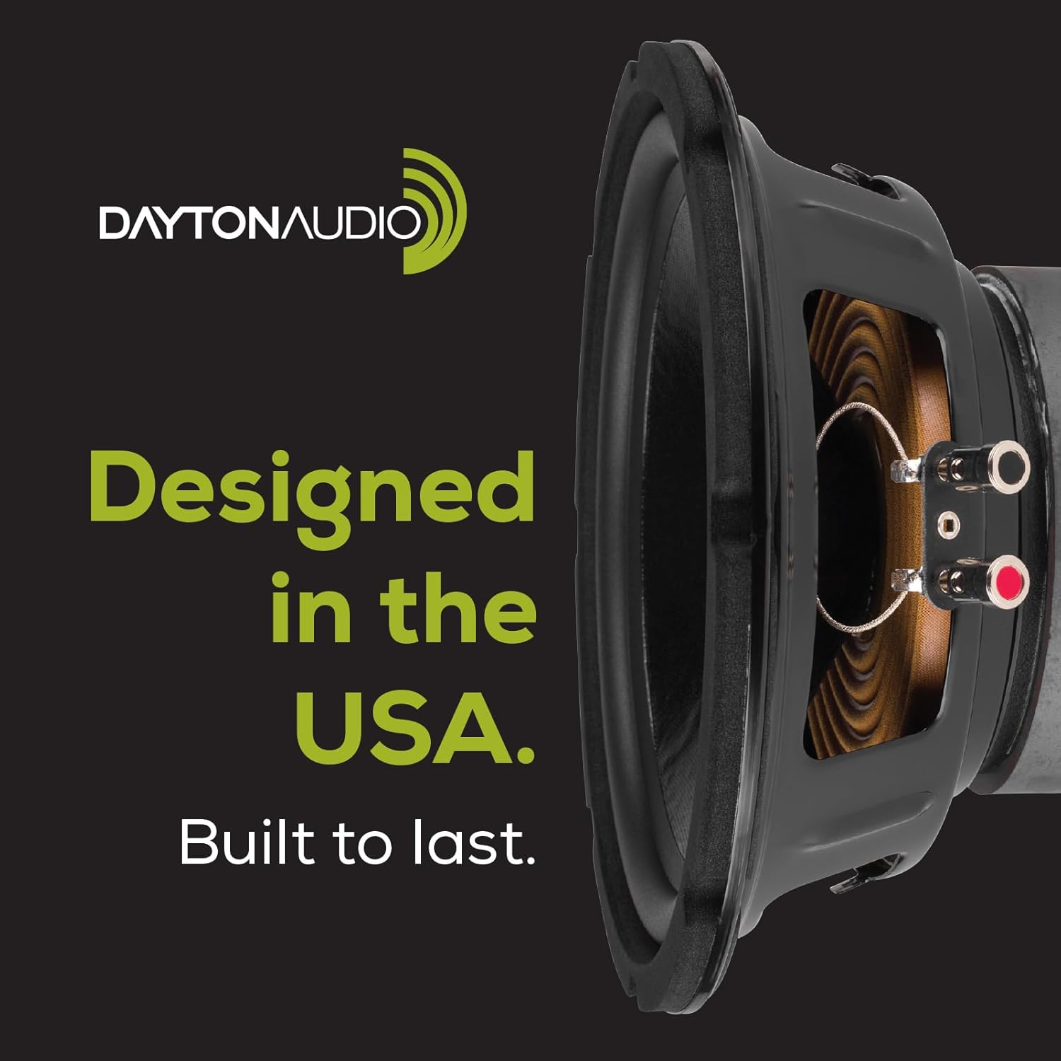 Dayton Audio Classic CS1200 – 12" 200W Powered Subwoofer with Class-D Amplifier, Deep Bass and Clean Design for Home Theater & Music – Black