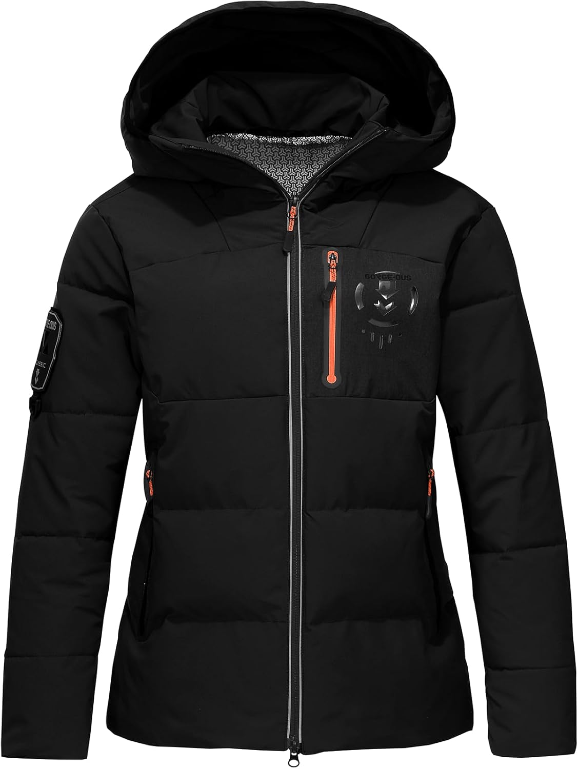 Women's Puffer Jacket Warm Winter Down Coat Waterproof Hooded Parka Coats Thicken Insulated Outerwear