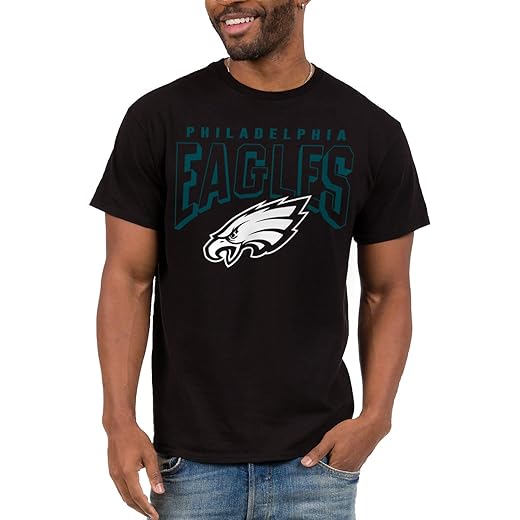 Junk Food Clothing x NFL - Philadelphia Eagles - Bold Logo - Unisex Adult Short Sleeve Fan T-Shirt for Men and Women - Size X-Large