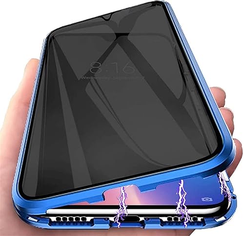 Miniatura 10 de Funda magnética de privacidad para Samsung Galaxy S21 FE, cubierta de absorción magnética antiespías, frontal y trasera, vidrio templado 9H,