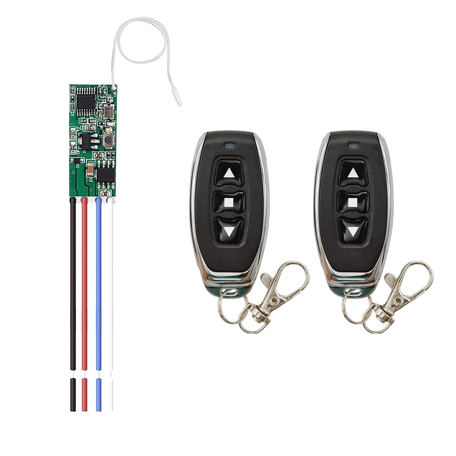 QIACHIP Interruttore di Telecomando del Motore CC senza fili Controller Ricevitore Relè DC 5V 12V con Trasmettitori, Motore di Controllo Radio avanti e indietro