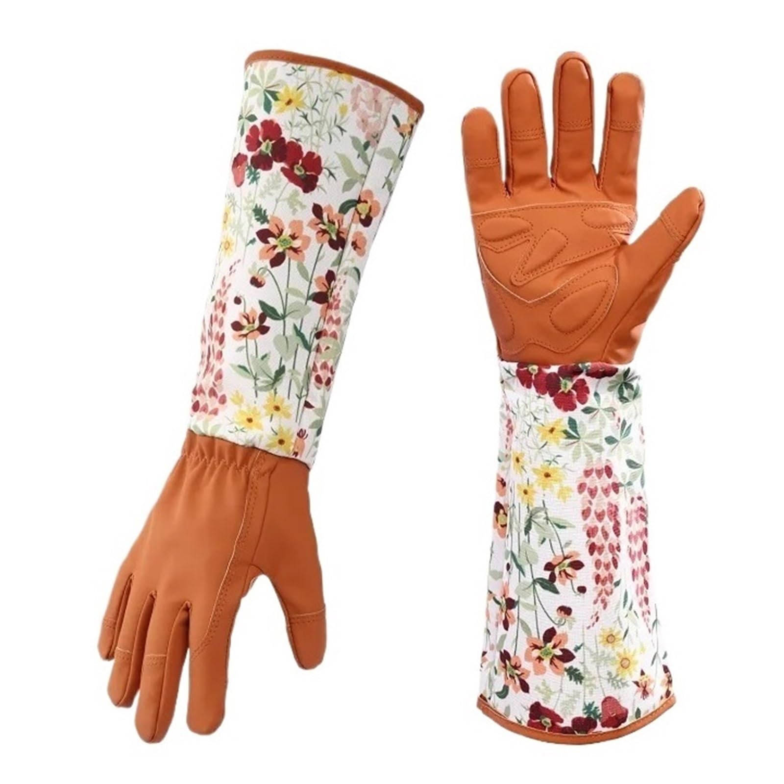 Rękawiczki ogrodnicze, Długie rękawiczki ogrodnicze Kwiatowy nadruk Skóra syntetyczna uniseks Wielokolorowy(Sunflower Pattern)