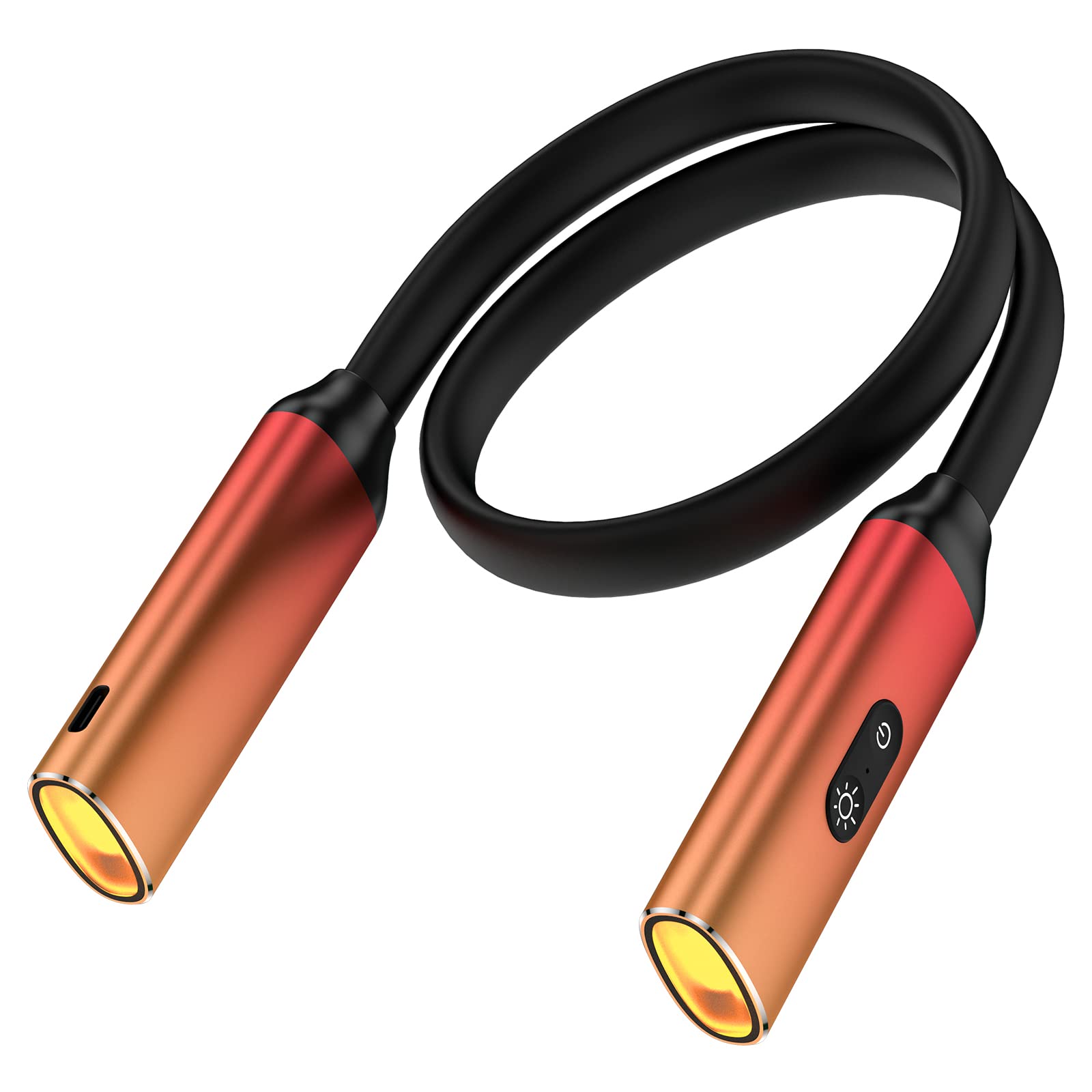 YKZ Luz de Cuello para Lectura, Lámpara de Libro que Cuida tus Ojos, 3 Colores y Ajuste de Brillo, Recargable y Cómoda de Usar, Ideal para Leer, Tejer, Coser, Regalo para Mujeres y Hombres Lectores