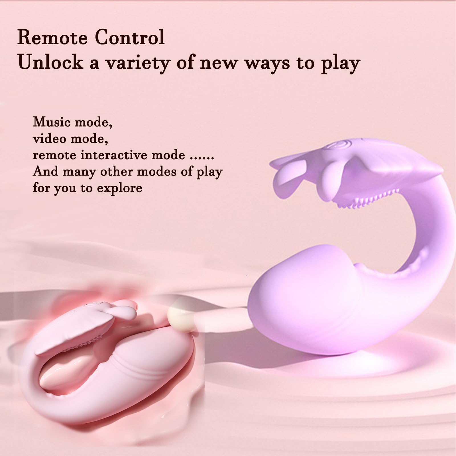 AMAZBEE Giocattolo per adulti per le donne indossabili giocattolo del sesso App Wireless telecomando indossabile Consoladores Farfalla Vibratore Massaggiare il g-Spot (Purple)