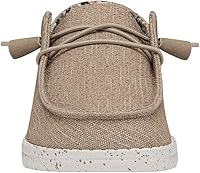 Vista 50 de Hey Dude Wendy - Zapatos de mujer, mocasines sin cordones para mujer, cómodos y ligeros Blanco brillante elástico