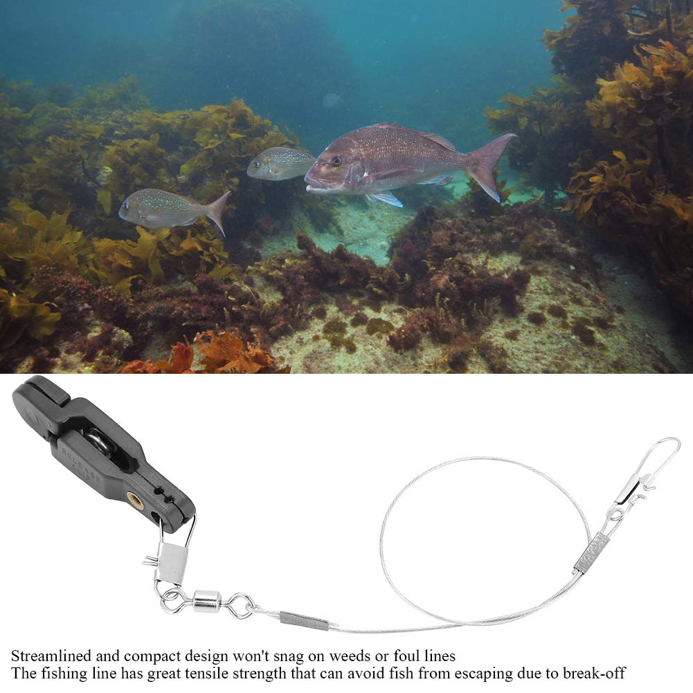 Power Grip Board Mast Release Snap Clip Clamp Steel Fishing Line BShape Pin for Sea Fishing