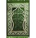 Islamic Prayer Rug - Wide Plush Velvet Quality Namaz Sajjadah Muslim Namaz Seccade Turkish Prayer Mat Carpet Elegant Green