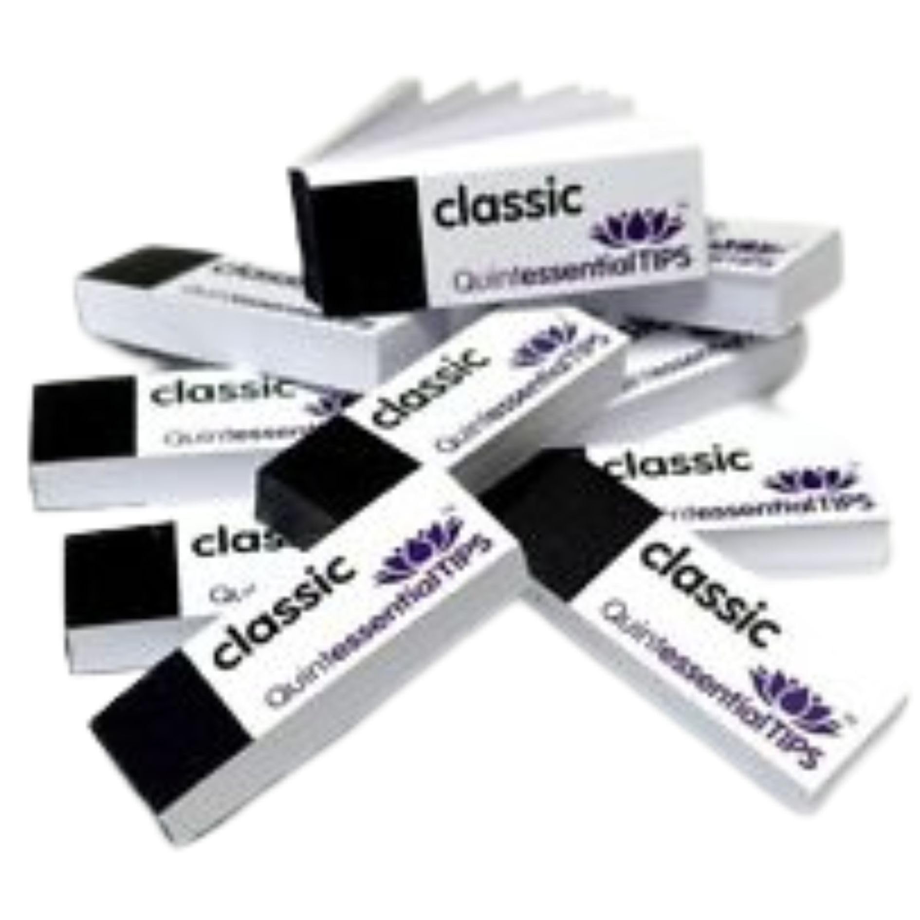 QUINTESSENTIAL 500 Quintessential Roach Filter Tips White 10 Books Of 50 Roaches