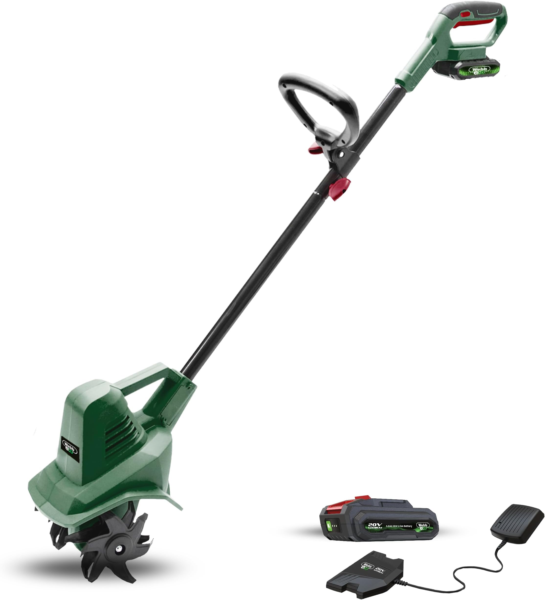 Cordless Tiller with Battery & Charger