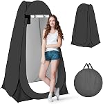 Pop Up Privacy Tent Shower Tent, Portable Camping Bathroom Toilet Tents, Changing Dressing Room Privacy Room for Camping Hiking Beach Sun Shelter Picnic Fishing Foldable with Carrying Bag