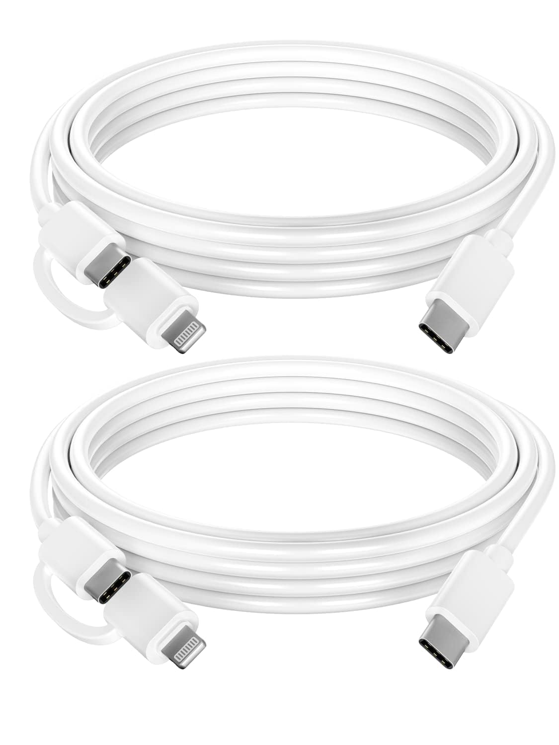 ilikable 2 in 1 Cavo USB C a C/Lightning 2Pezzi 2M MFi iPhone 15 Cavo USB Type-C a C 60W Ricarica Rapida Cavo Type C per iPhone iPad Pro Samsung MacBook and More